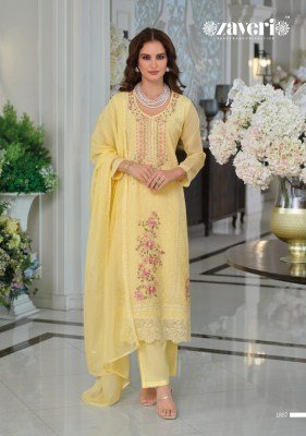 Zaveri Raabta Designer Organza Embroidery Top with Silk Bottom And Organza Dupatta Wholesale kurtis catalogs