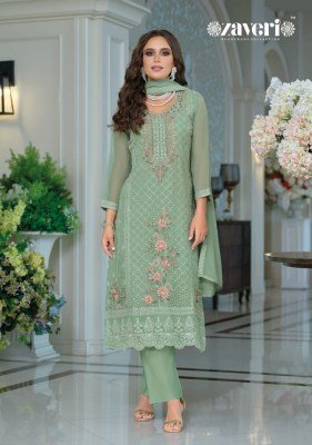 Zaveri Raabta Designer Organza Embroidery Top with Silk Bottom And Organza Dupatta Wholesale kurtis catalogs