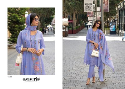 Zaveri Rubina Cotton Embroidery Work Readymade Suits wholesale Price   readymade suit catalogs