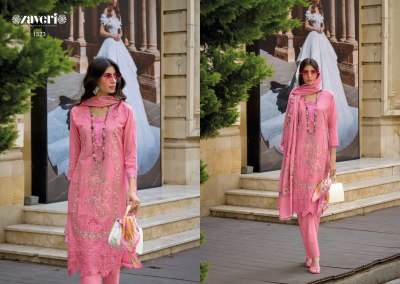 Zaveri Rubina Cotton Embroidery Work Readymade Suits wholesale Price   readymade suit catalogs