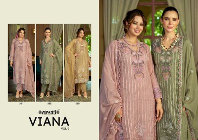 Zaveri Viana Vol. 2  Kurti Set with Bottom kurti pant with dupatta Catalogs