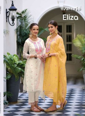 Zaveri presents Eliza designer ready made salwar kameez wholesale catalogue  Zaveri  women beauty 