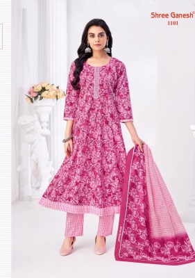 Zeenat vol 1 by Shree Ganesh handwork cotton dress material catalogue at affordable rate Shree Ganesh
