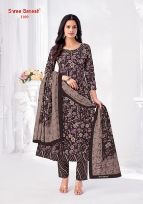 Zeenat vol 1 by Shree Ganesh handwork cotton dress material catalogue at affordable rate fancy Anarkali suit catalogs