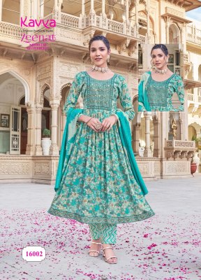 Zeenat vol 16 by Kavya capsual foil printed readymade suit catalogue at low rate readymade suit catalogs