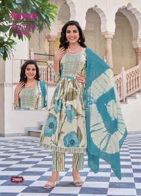 Zeenat vol 29 by Kavya Capsule foil Printed Nyra cut top bottom and dupatta catalogue at affordable rate readymade suit catalogs