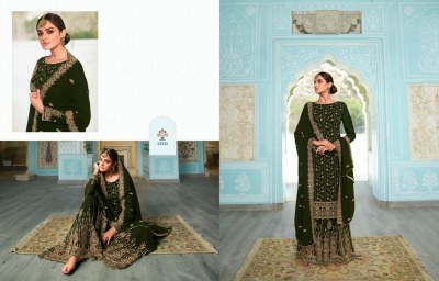 Zisa by simran premium georgette embroidered sequence designer sharara suit catalog at wholesale price  readymade suit catalogs