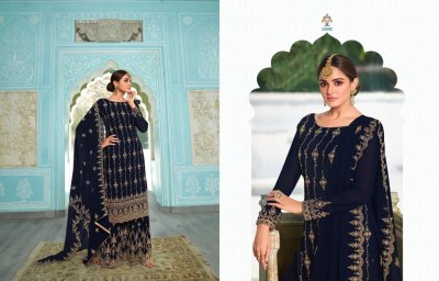Zisa by simran premium georgette embroidered sequence designer sharara suit catalog at wholesale price  readymade suit catalogs