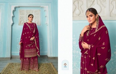 Zisa by simran premium georgette embroidered sequence designer sharara suit catalog at wholesale price  readymade suit catalogs