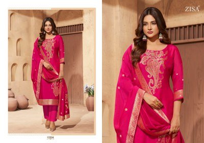 Zisha Saiyaara Pure Taby Silk Jacquard Dress Material with Dupatta wholesale catalogs