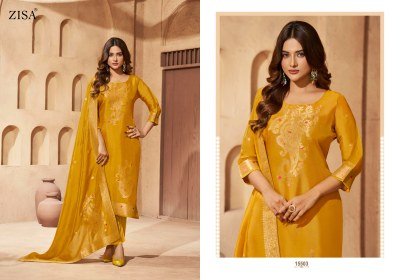 Zisha Saiyaara Pure Taby Silk Jacquard Dress Material with Dupatta dress material catalogs