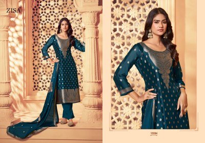 Zisha Zisa Silky Vol-6 Bamberg Silk Jacquard Dress Material dress material catalogs