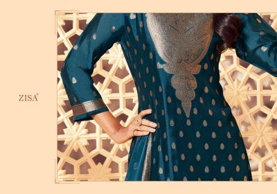 Zisha Zisa Silky Vol-6 Bamberg Silk Jacquard Dress Material dress material catalogs