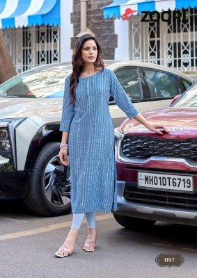 Zoori Akshara Vol 33 Rayon Embroidered Kurti Set (S–3XL) kurtis catalogs