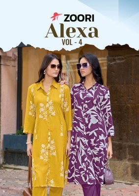 Zoori Alexa Vol 4 Designer Rayon Print Kurti with Rayon Bottom Wholesale Amavi
