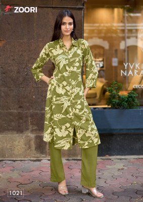 Zoori Alexa Vol 4 Designer Rayon Print Kurti with Rayon Bottom Wholesale kurtis catalogs