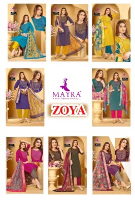 Zoya by Mayra Roman simmer Sequence embroidered readymade suit catalogue rate affordable rate readymade suit catalogs