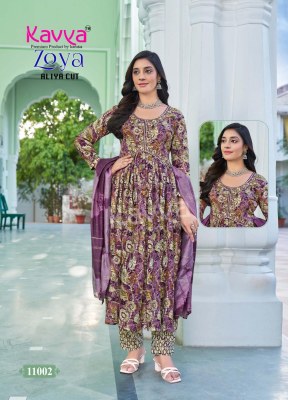 Zoya vol 11 by Kavya Premium heavy quality foil printed Aliya cut sui catalogue at affordable rate readymade suit catalogs