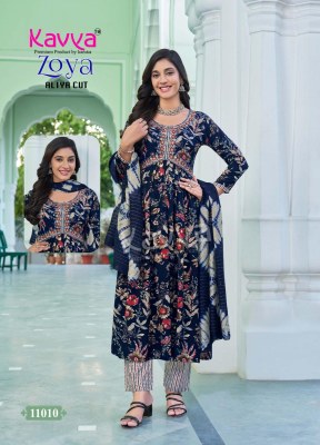 Zoya vol 11 by Kavya Premium heavy quality foil printed Aliya cut sui catalogue at affordable rate readymade suit catalogs