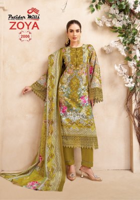 Zoya vol 2 by Patidar Pure Lawn karachi cotton unstitched suit catalogue salwar kameez catalogs