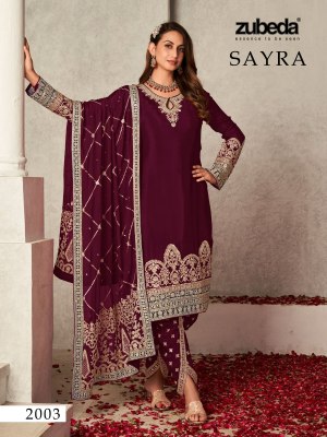 Zubeda by saiyra heavy designer georgette embroidered unstitched salwar suit catalogue at low rate  salwar kameez catalogs