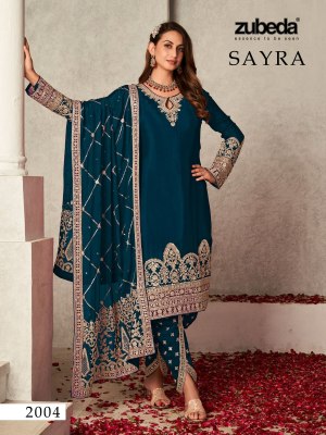 Zubeda by saiyra heavy designer georgette embroidered unstitched salwar suit catalogue at low rate  salwar kameez catalogs