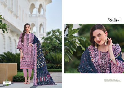 Zubia by Belliza pure cotton digital printed unstitched suit catalogue at affordable rate salwar kameez catalogs