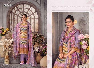 Zulfat Designer Suits Aayat Vol 17  Premium Unstitched Collection with Heavy Handwork Pure Mal Cotton Dupatta And Viscose Rayon Fabric Wholesale dress material catalogs