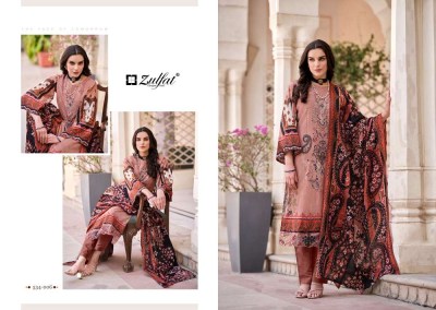 Zulfat Gulrez Pure Cotton Embroidery Work Dress Material Catalogue wholesale rate  salwar kameez catalogs