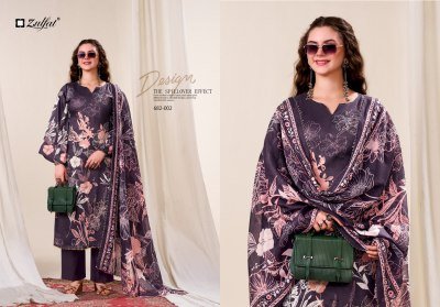 Zulfat Latifa Pure Jam Cotton Satin Suit with Heavy Handwork And Mal Mal Dupatta Wholesale Collection dress material catalogs