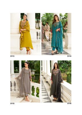  PRM India Leana Collection Orgenza Crash Suit with Embroidery And Handwork  Premium Ethnic Wear Wholesale kurtis catalogs