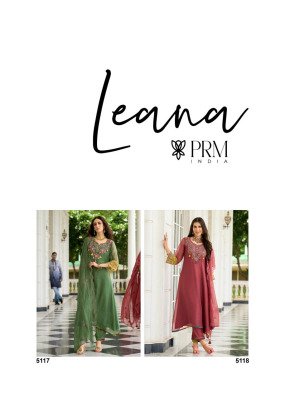  PRM India Leana Collection Orgenza Crash Suit with Embroidery And Handwork  Premium Ethnic Wear Wholesale kurtis catalogs