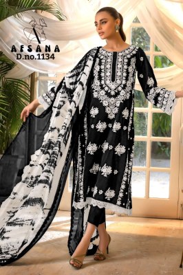 afsana presents new design no1134 georgette ready made Pakistani suits wholesale readymade suit catalogs