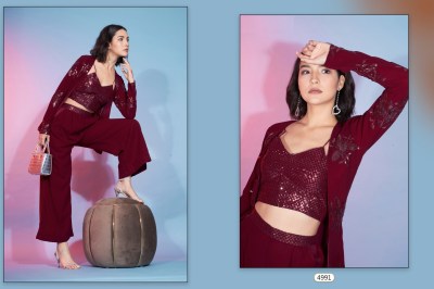 amavi by Flory vol 43 New Exclusive Stitched Ethnic Co-Ords Set Collection at wsholesale price western wear catalogs