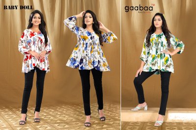 amavi by baby doll presenting alia cut style western top at wholesale rate western wear catalogs