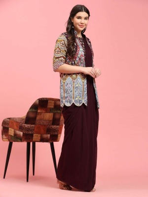 amavi by designe no 920 lunch a fancy collection of plain saree with work blouse with work shrug catalog at wholesale price sarees catalogs