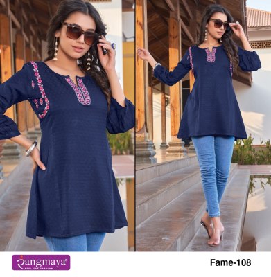 amavi by fame luanch highly demanding Short Tops catalogue at wholsale price kurtis catalogs