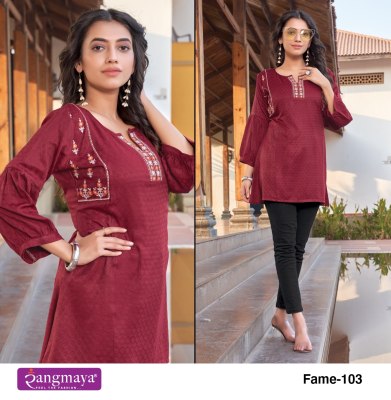 amavi by fame luanch highly demanding Short Tops catalogue at wholsale price kurtis catalogs