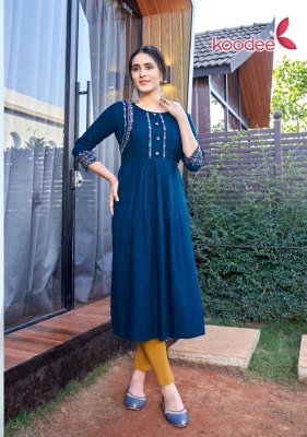 amavi by morni vol 1 heavy reyon nayra cut kurti with fancy work catalog at wholesale price kurtis catalogs