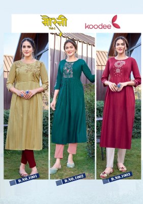 amavi by morni vol 1 heavy reyon nayra cut kurti with fancy work catalog at wholesale price kurtis catalogs