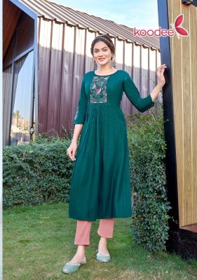 amavi by morni vol 1 heavy reyon nayra cut kurti with fancy work catalog at wholesale price kurtis catalogs