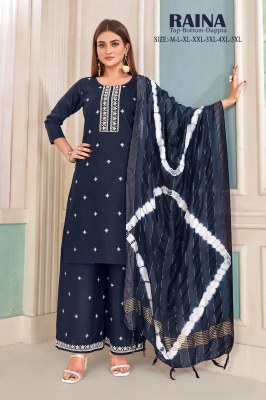 amavi by raina newly embroidered work palazzo suit catalog at wholesale rate readymade suit catalogs