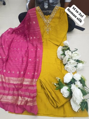 amavi luanch designer neck embroidered kurti pant and dupatta catalogue at wholesale price Amavi