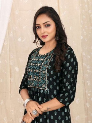 amavi new launch nayra cut rayon dibby foil printed kurti designer wholesaler and exporter in India  kurtis catalogs