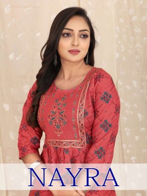 amavi new launch nayra cut rayon dibby foil printed kurti designer wholesaler and exporter in India  kurtis catalogs