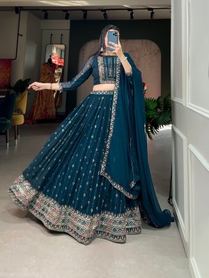 amavi presenting LNB1804NBL embroidered lehenga choli at wholesale price Amavi