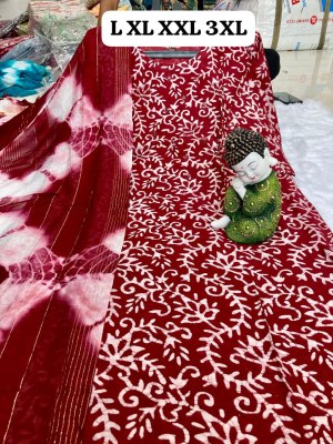 amavi presenting batik heavy muslin printed kurti with dupatta wholesale rate Amavi