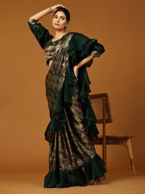 Amoha Saree presenting designe no 101110 pure organza printed saree with full sleeve blouse catalogue sarees catalogs