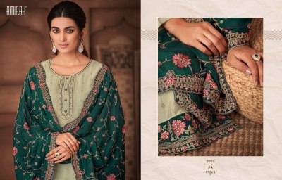 amirah by gulnaz vol 2 fantastic collection of embroidered dupatta with plain suit and pant catalog at wholesale price readymade suit catalogs