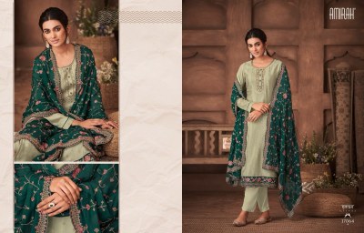 amirah by gulnaz vol 2 fantastic collection of embroidered dupatta with plain suit and pant catalog at wholesale price readymade suit catalogs